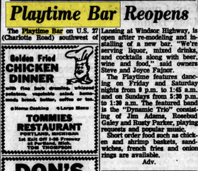 Playtime Bar (Murphys Bar) - May 27 1967 Reopens (newer photo)